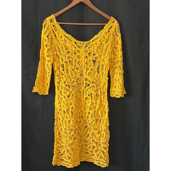 Antonio Melani NWT Colette Citrus Garden Dress L Mango Beach Cover Layered Look - Picture 6 of 13